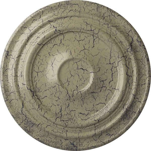 Ekena Millwork Giana Ceiling Medallion (Fits Canopies up to 7 7/8"), 32 5/8"OD x 1 1/2"P, Castle Stone Crackle CM32GICSC - main